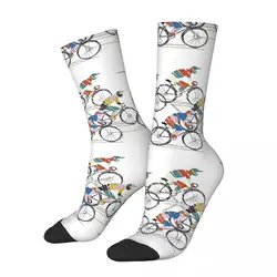 Ride To Win Triathlon calzini invernali Unisex Hip Hop Happy Socks street style Crazy Sock