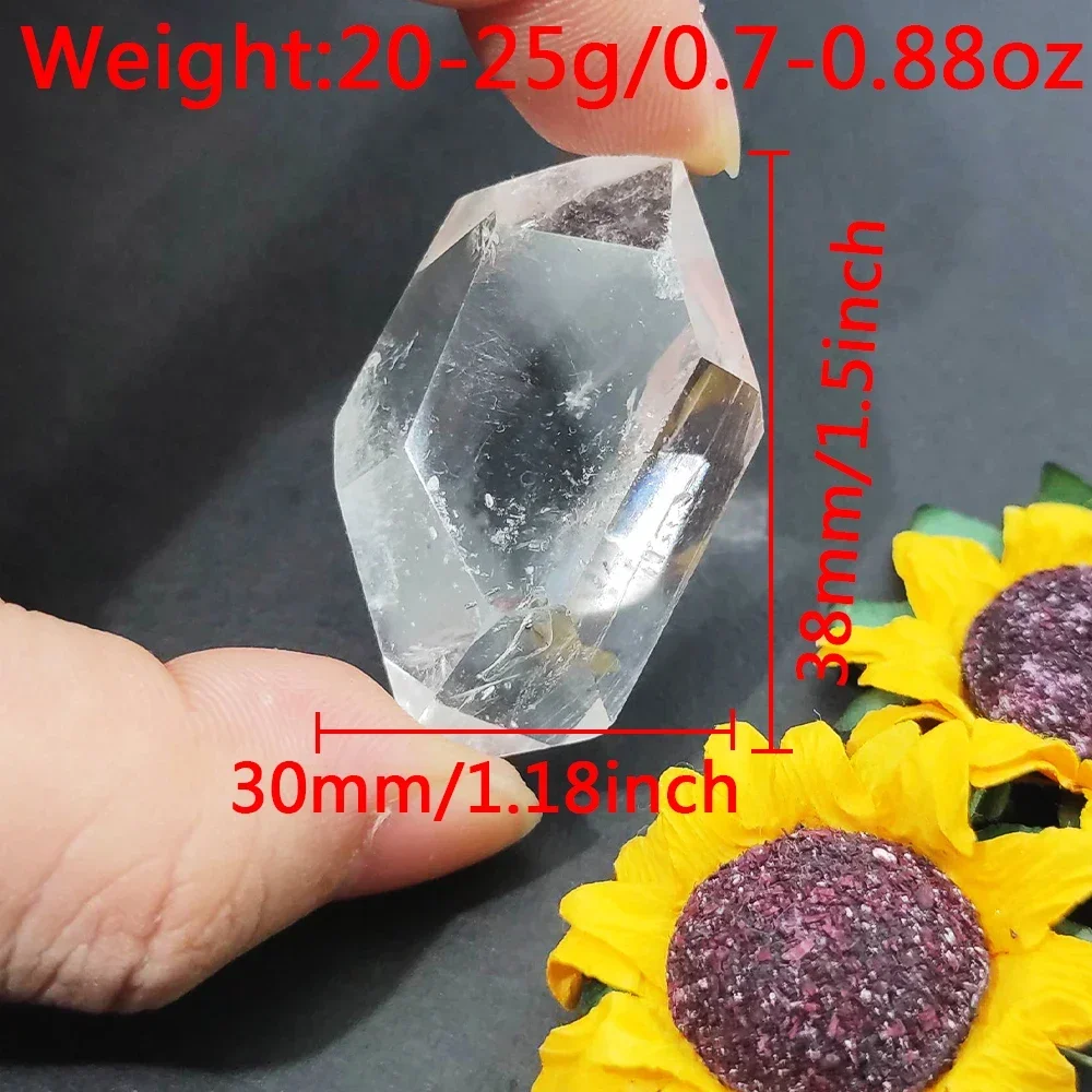 Natural Herkimer Diamond Surface Burnishing Quartz Crystal Irregular Shape Mineral Reiki Healing Gemstone Home Decor Collectible