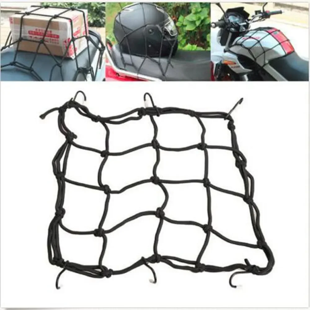 Motorcycle Helmet Storage Suitcase Bag 6 Hook Travel Merchandise Bag Bicycle Pedal Bike Net Fuel Tank Luggage Gear