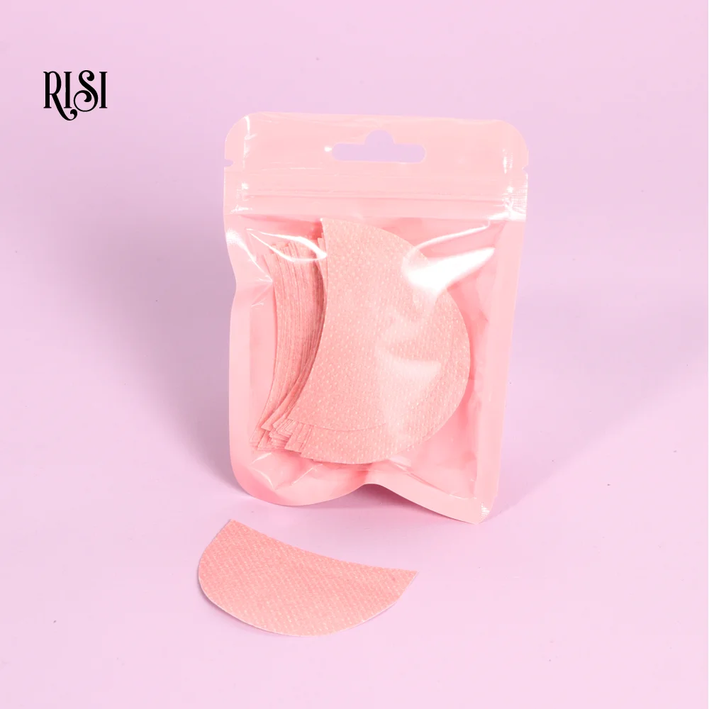 RISI 50 個使い捨てまつげパッチパッドまつげリムーバーパッチパッドを除去するためのまつげエクステンションメイクアップツール
