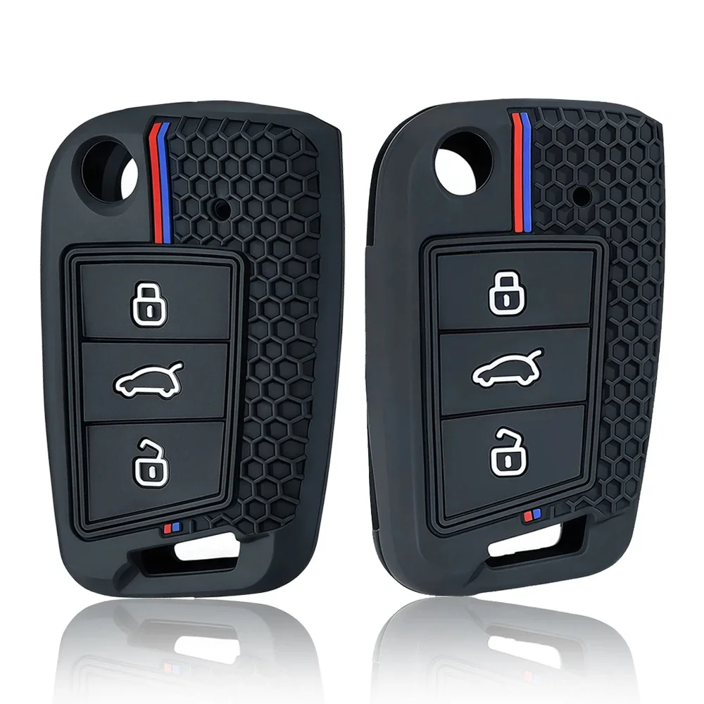 Para VW golf 7 GTI POLO t-cross t-rock touran Tiguan Skoda Octavia Rapid kodiaq Fabia Seat Ibiza leon Ateca Arona funda para llave
