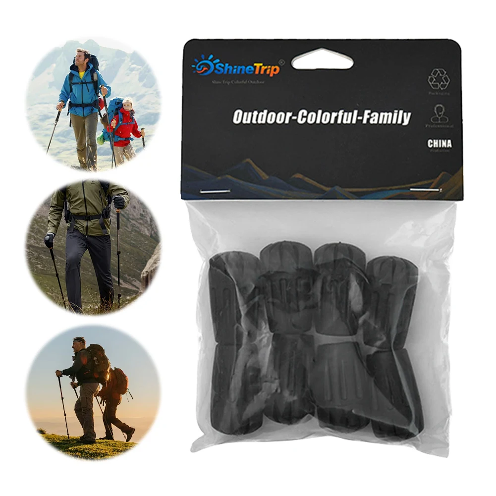 Embouts de bâton de marche en caoutchouc, 8 pièces, embouts de remplacement pour bâton de randonnée, capuchon de protection Alpenstock pour bâtons de marche
