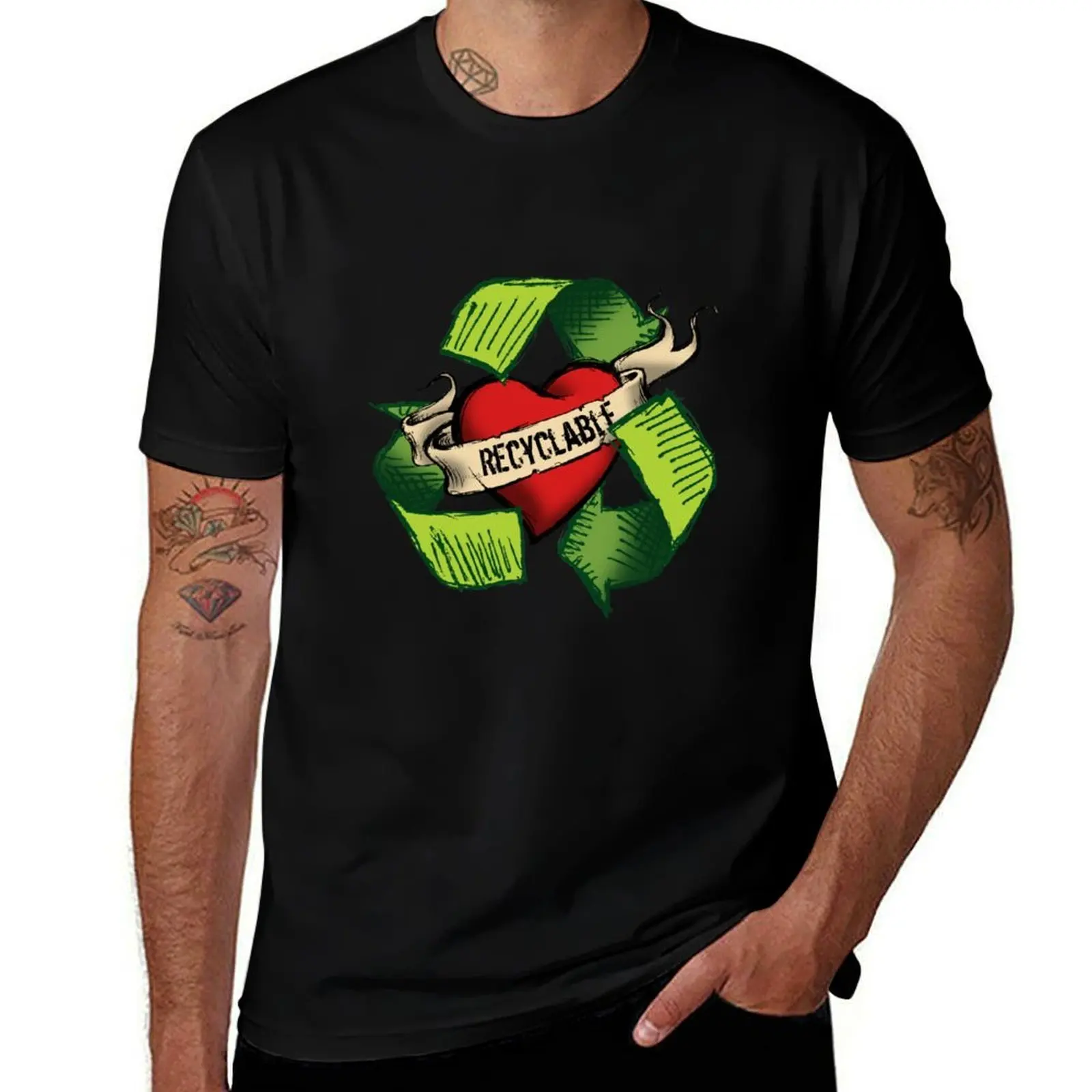 I'm Recyclable T-Shirt Basic Crew Neck Short Sleeve Top T-Shirt