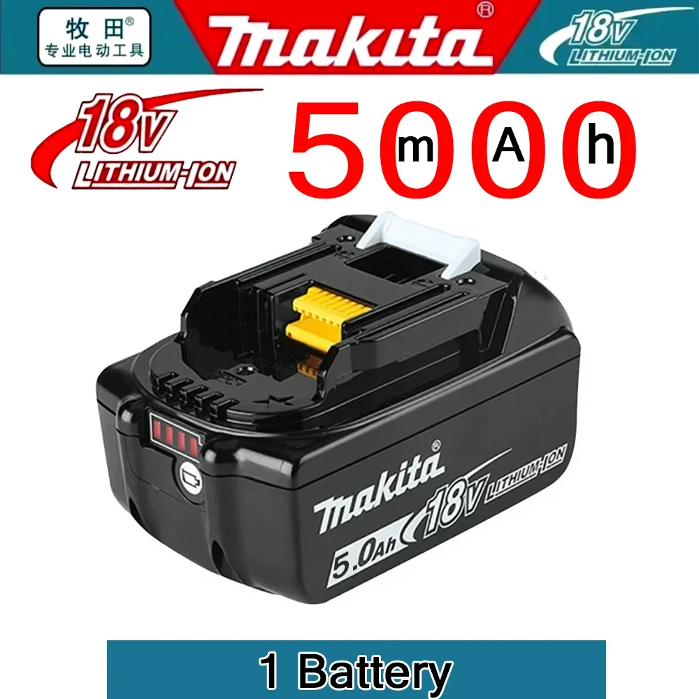 Makita 18V, 5Ah, BL1850B lithium-ion accu, originele Makita 18V accu BL1850 BL1860B BL1860 BL1840B