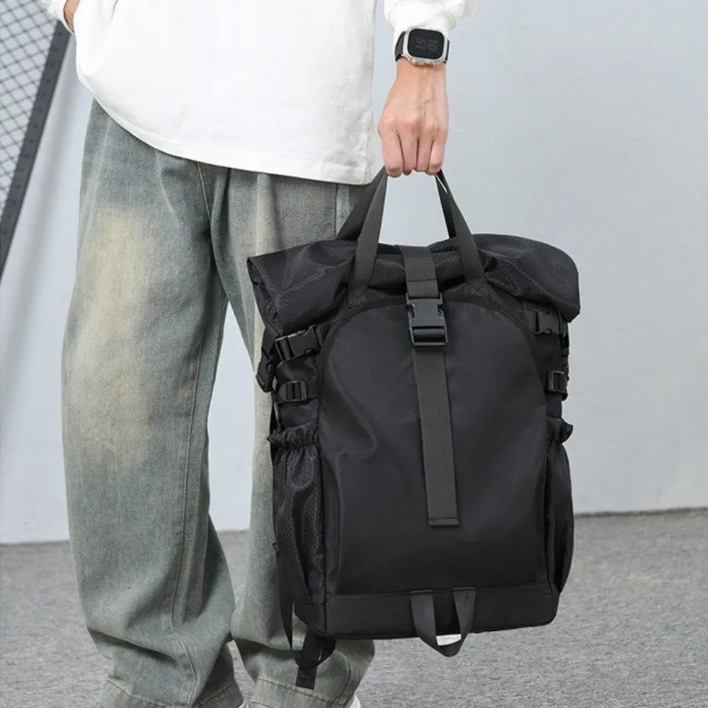 Waterproof Travel Backpack Folding Roll-Up Double Shoulder Sports Backpack Computer Compatible Mountaineering Backpack Hiking