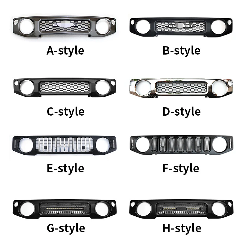 Car Front Bumper Grills Honeycomb Mesh Front Grille Cover For Suzuki Jimny JB64 JB74 2019 2020 2021 2022 2023 2024
