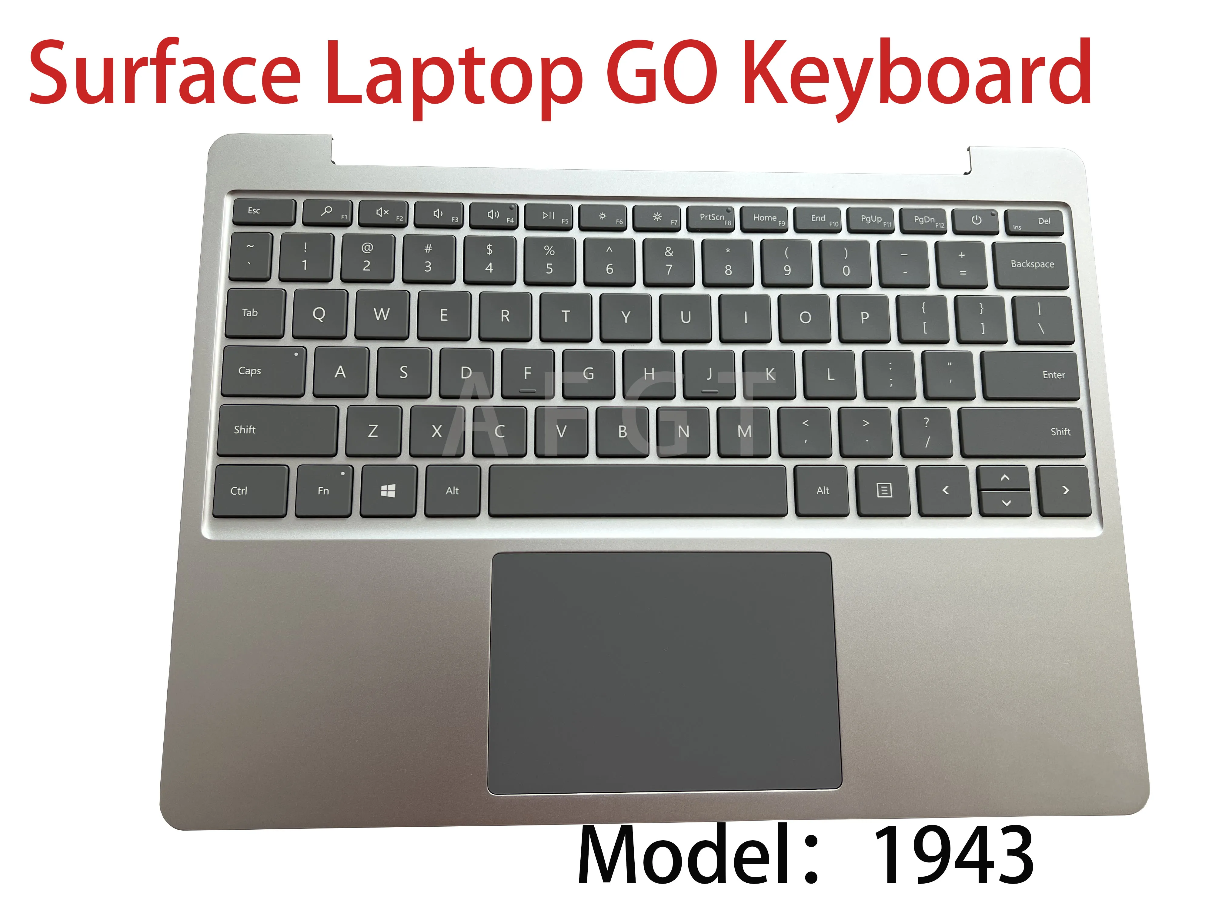 Ensamblaje de teclado Original para portátil Microsoft Surface GO 1 2, reemplazo de teclados, 1943, 2013, 12,4 pulgadas, plateado