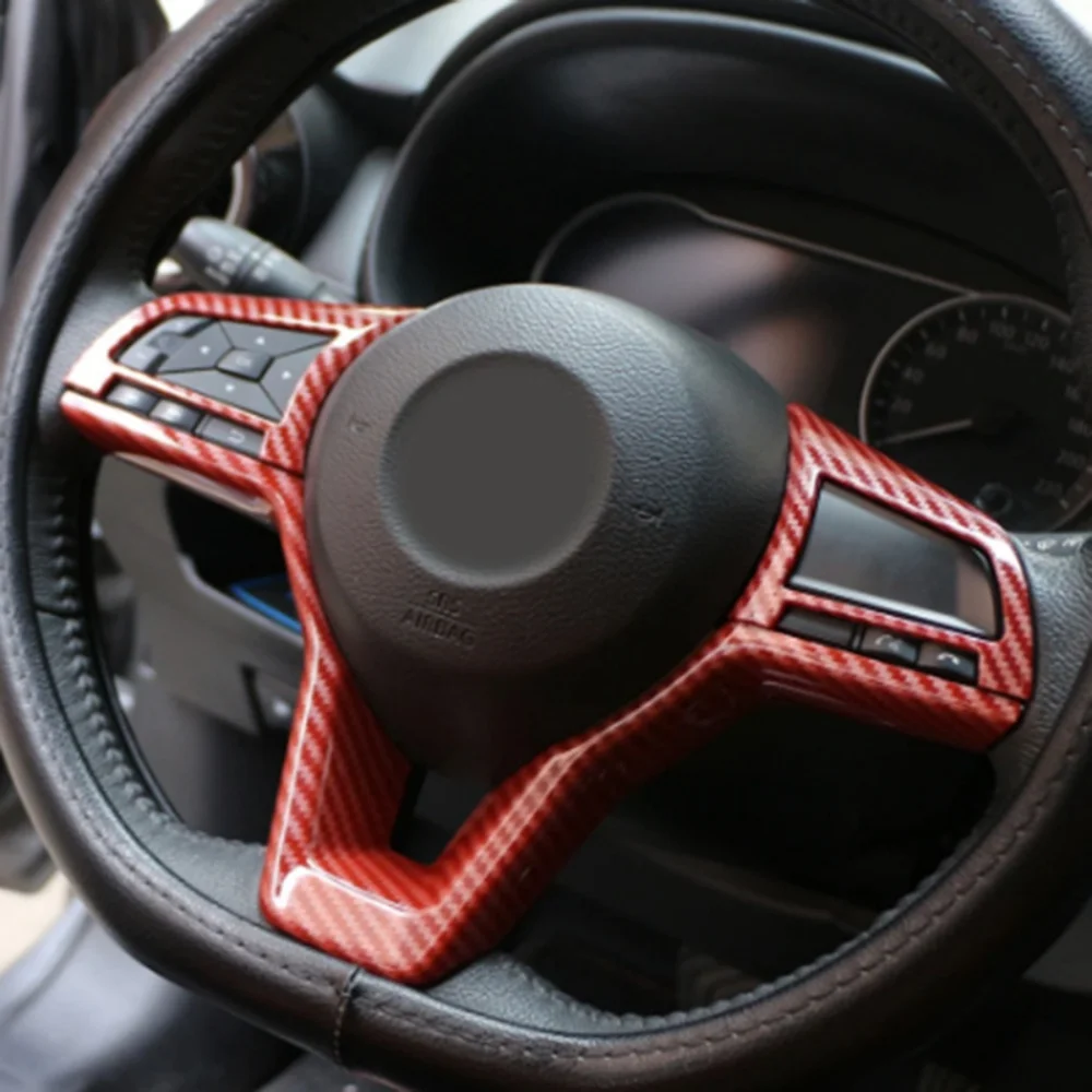 

Car Upgrade Blue Red Black Carbon Fiber Steering Wheel Sequins For Nissan Teana 2020 Car Decoration Protective Cover Accessories