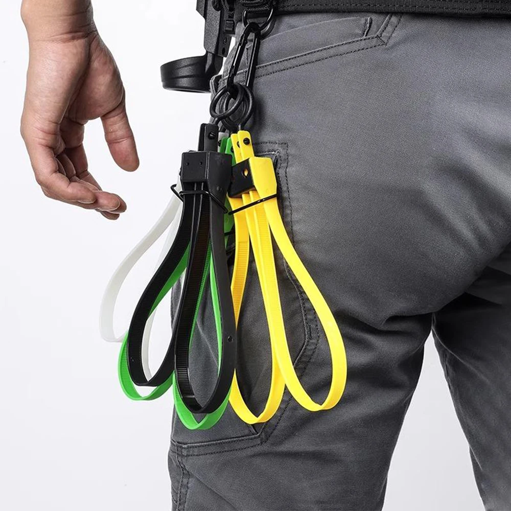 

Police Nylon Bundle Bring Key Unlock Asp Pull Ring Tie Strap Scratch And Fire Resistant For Binding Bondage Restraint Equipment