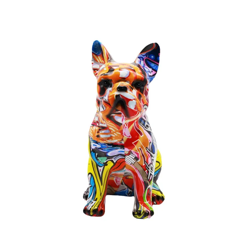 

New French Bulldog Home Living Room Decoration Office Porch Desktop Decoration Resin Crafts Wholesale