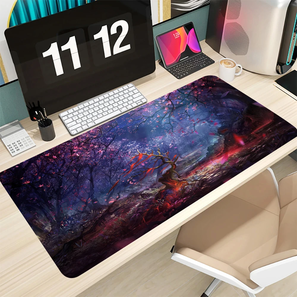 Mouse Pads for Deep Forest Firewatch Laptop Gamer Mousepad Gaming Mouse Mats Large Locking Edge Keyboard Mousepads Long Desk Mat