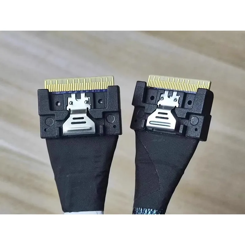 Server data cable Slim SAS SFF-8654 8i to SFF-8654 8x 74P straight head high-speed cable 62 65 76 cm 89cm 109cm