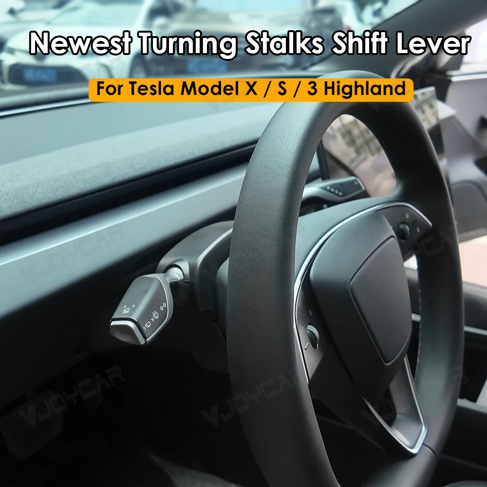 Intelligent Gear Shifter Steering Wheel Turning Stalk Bar for Tesla Model 3 Highland X S Lever Car Interior Parts