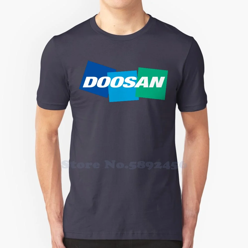 

Бренд Doosan, высококачественные футболки с логотипом, модная футболка, новая футболка с графическим рисунком