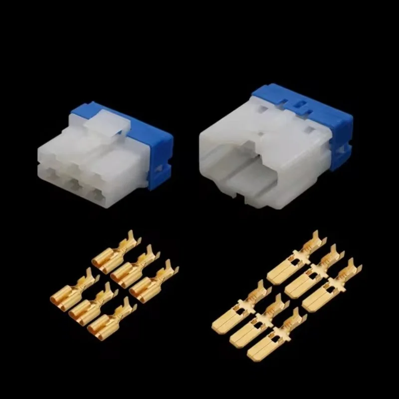 

1-20 Sets 6Pin AMP Car Electrical Wire Connectors Blower speed control resistor plug DJ70622-6.3-11/21 AND PH772-06015