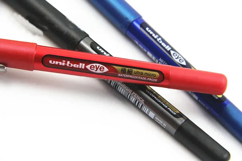 3Pcs Mitsubishi Uni-ball Eye Ultra Micro UB-150 0.5mm/0.38mm Gel Pen Retractable Ballpoint Pen  Black/Blue/Red Colors for Choose
