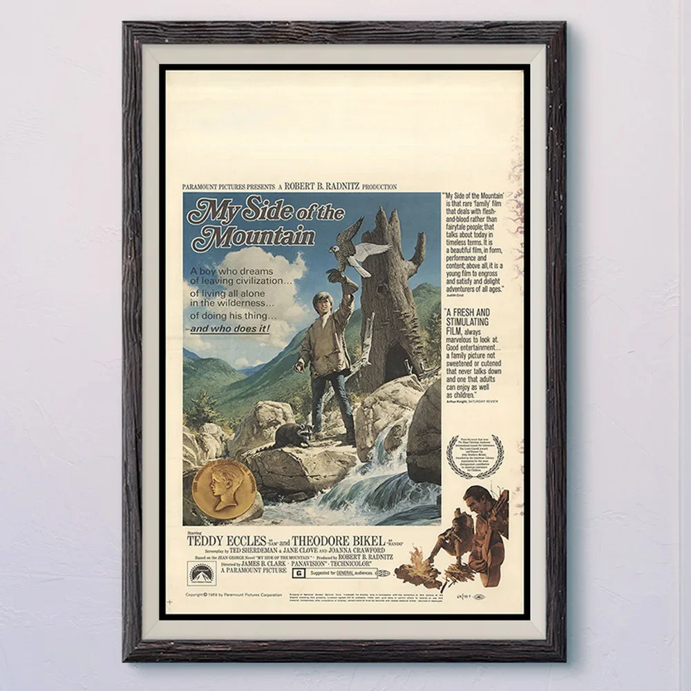 N216 MY SIDE OF THE MOUNTAIN, винтажный классический фильм, настенная шелковая ткань, HD постер, художественное украшение для дома, подарок