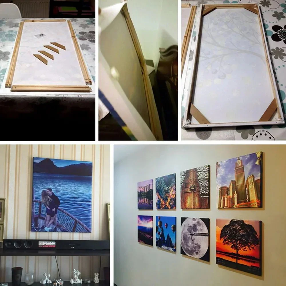 Benutzerdefinierte Leinwand Malerei Hochzeit Familienleben Fotos personalisierte Poster Wand Kunst benutzerdefinierte Urlaub Geburtstag Geschenke Zimmer Dekor – Detail 6