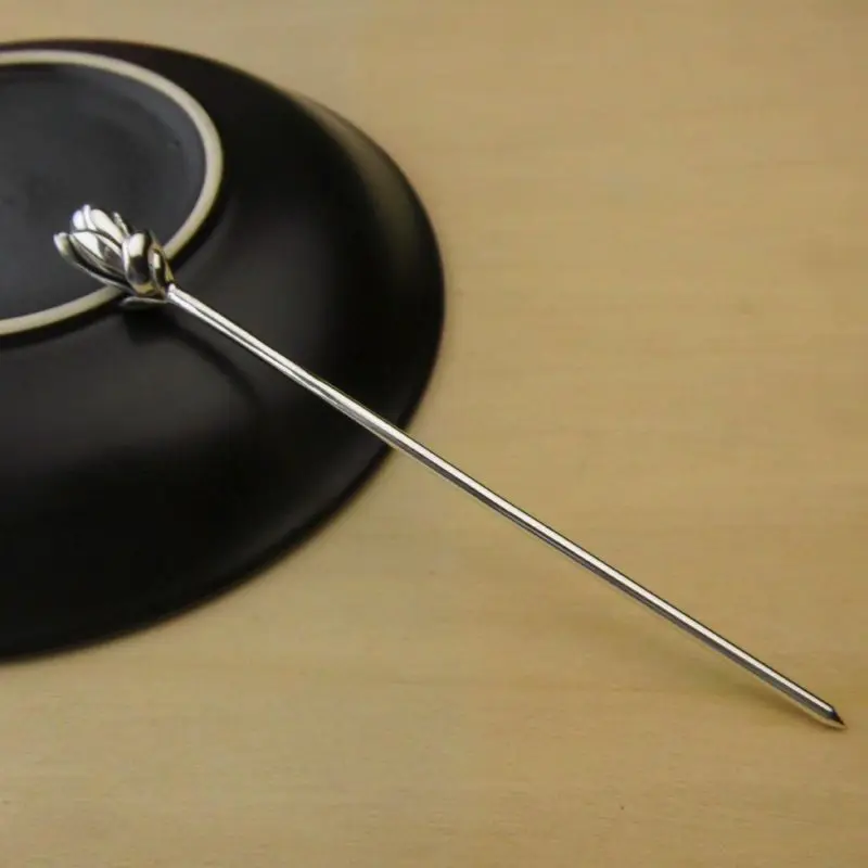 Dreaming Orchid Hairpin Children's Hair Flower Silver Plated Hairpin New Hair Accessories Exquisite Gift