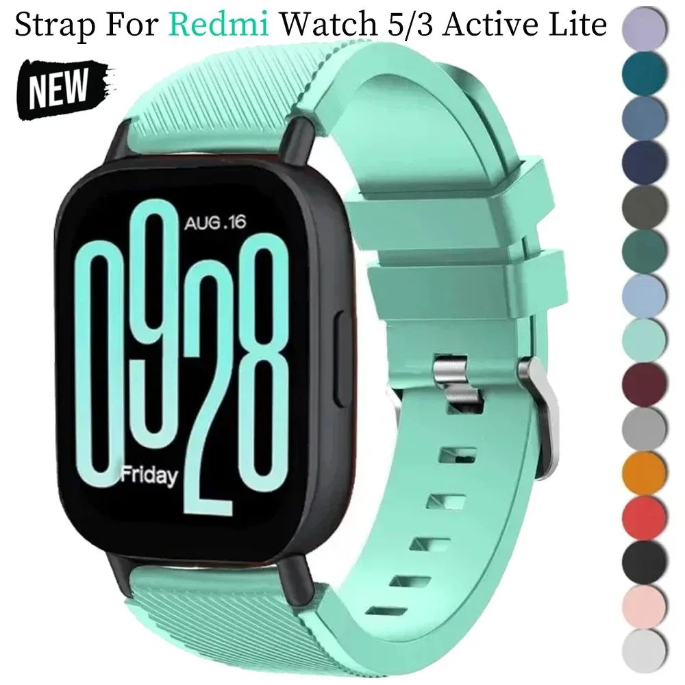 لساعة Redmi 5 Active 5Lite SmartWatch الرياضية الناعمة القابلة للتنفس لساعة Redmi 3 Active 3 Lite 22 مللي متر حزام رياضي من السيليكون