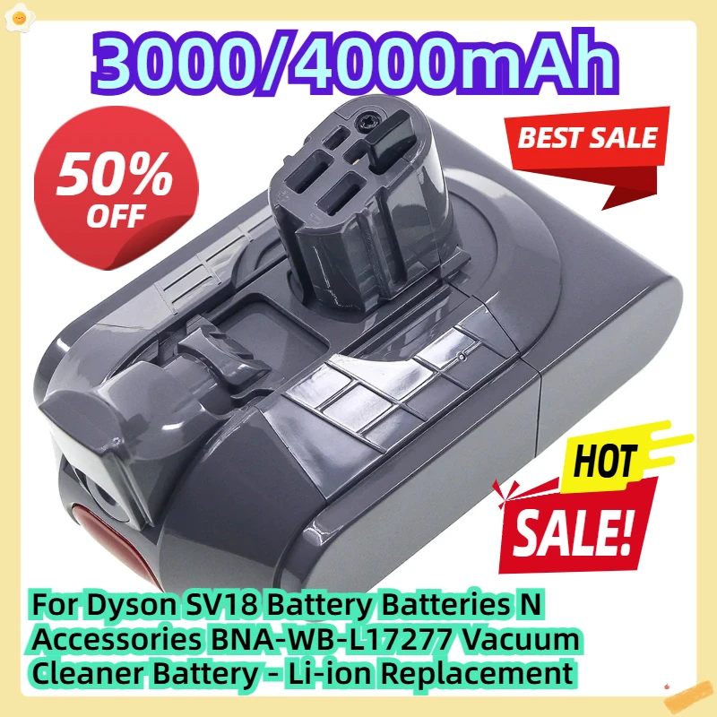 

For Dyson SV18 Battery Batteries N Accessories BNA-WB-L17277 Vacuum Cleaner Battery - Li-ion Replacement