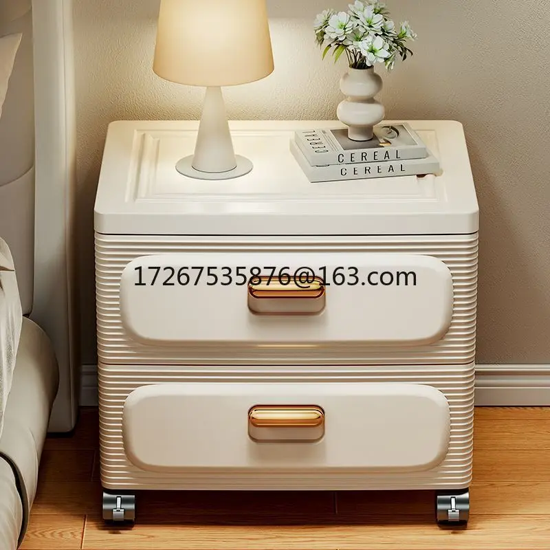 

Bedside table drawer simple modern bedside table light luxury high-end shelf bedroom storage household storage cabinet