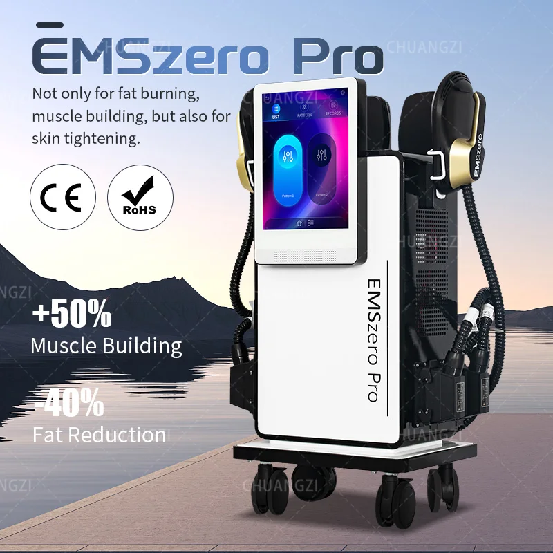 EMSzero PRO 6500W EMS آلة تخسيس الجسم المهنية إزالة الدهون الكهرومغناطيسية بناء أعمال العضلات