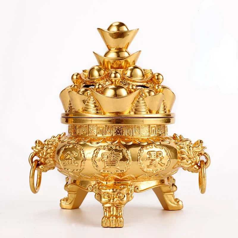 

#Golden Zen Gilded Pure Copper Cornucopia Decoration Money Drawing Living Room