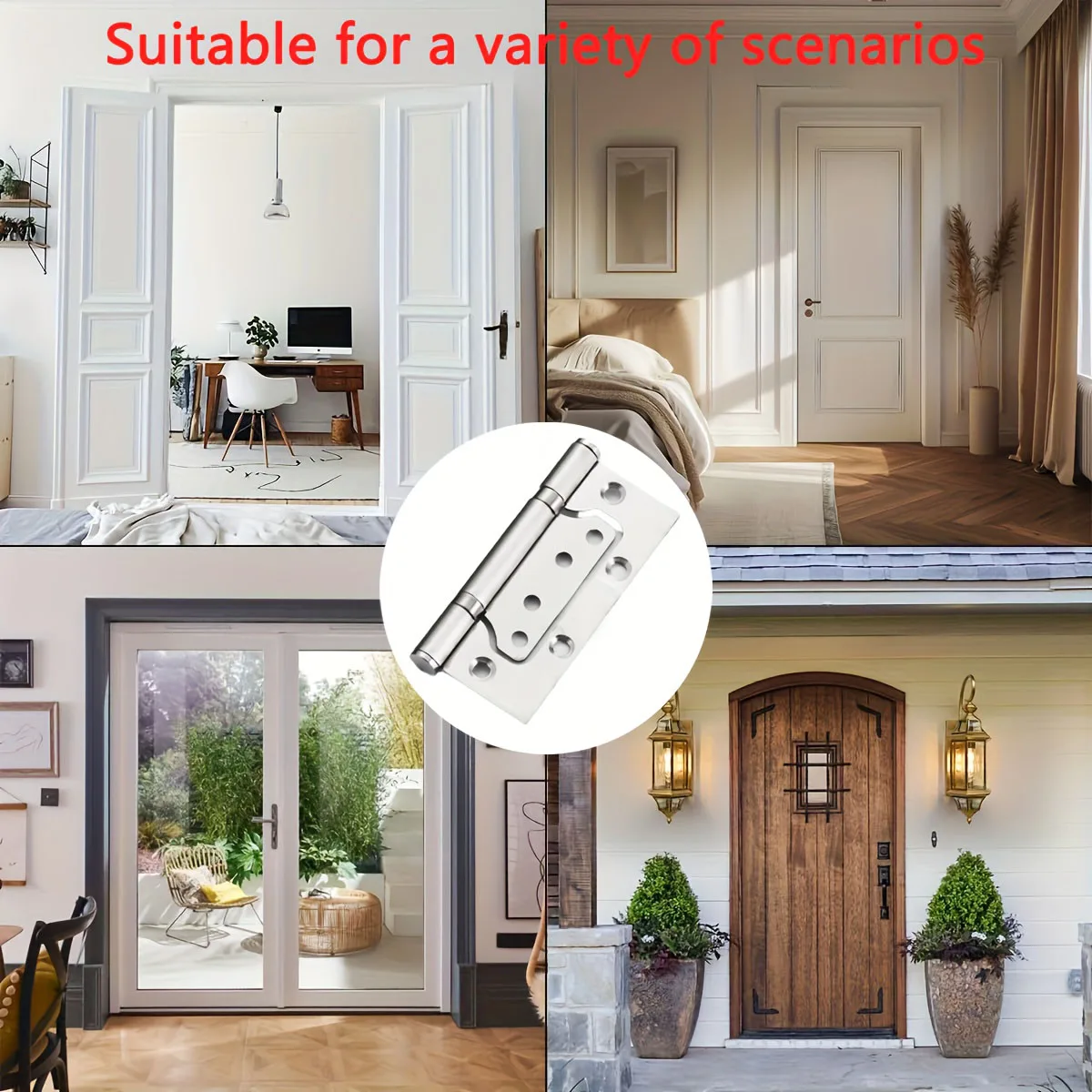 Hochbelastbare, geräuscharme, verdickte Edelstahl-Türscharniere - hohe Tragfähigkeit, unterstützt 360°-Bewegung. ° Rotation, Schlankes Design – Detail 7