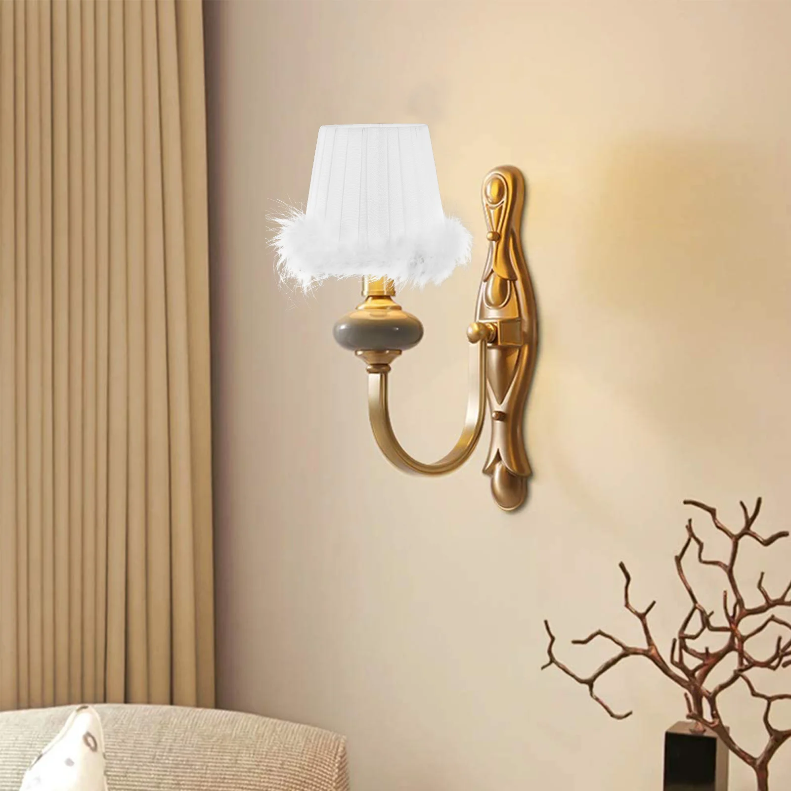 

Cloth Lamp Shade Creative Practical Cover for Table Floor Wall Lights Warm Bedroom Living Room Study Decoration