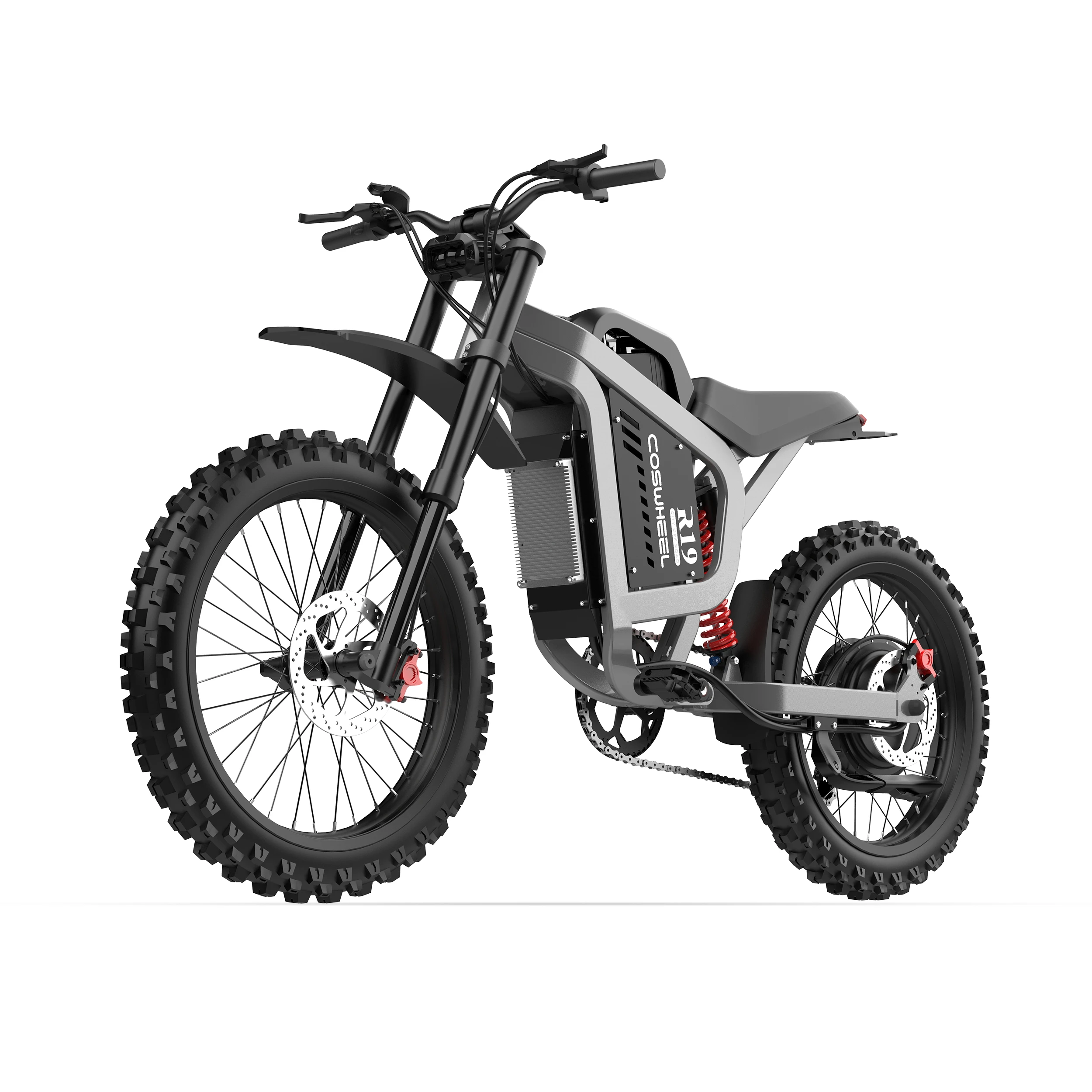 

Электрический велосипед Coswheel R19 72 В 6000 Вт, грязевые мотоциклы, горный велосипед, аккумулятор 40 Ач, легкий внедорожный электровелосипед для взрослых
