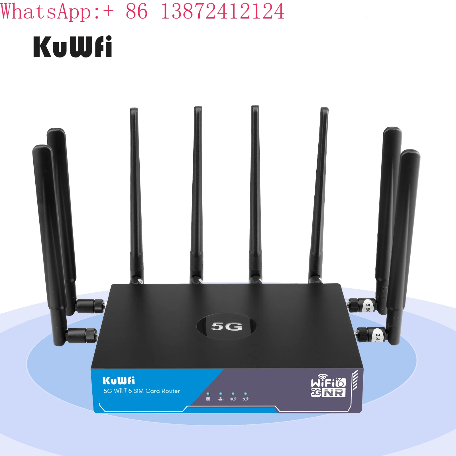 forZerotier VPN KuWFi RM503Q 5G Router VPN GRE Modem WIFI6 3000 Mbps With Sim Card Slot Outdoor 5G Router CPE