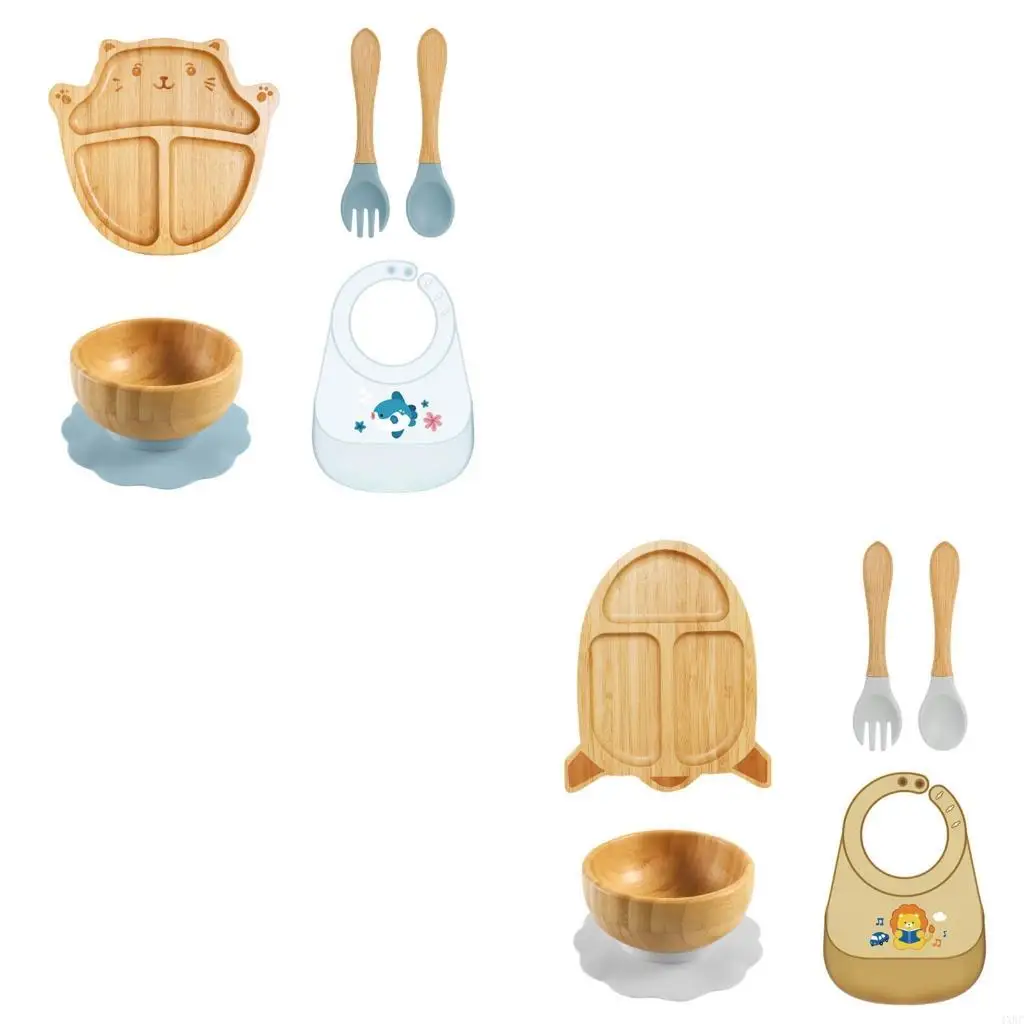 

Lovely Baby Dinniny Plate Plate Plate Anti -наконечник всасывающего дна для безопасного ежедневного 4xbc