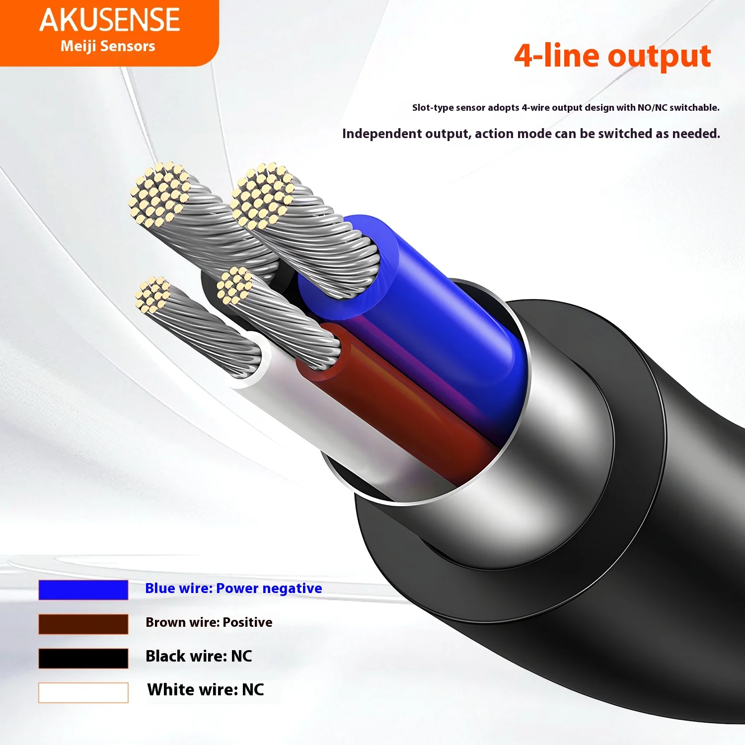 Akusense SY-307P-SW Groove Type Photoelectric Sensor Pnp Origin Type C Optical Slot Sensor Fork Light Barrier Sensor Factory