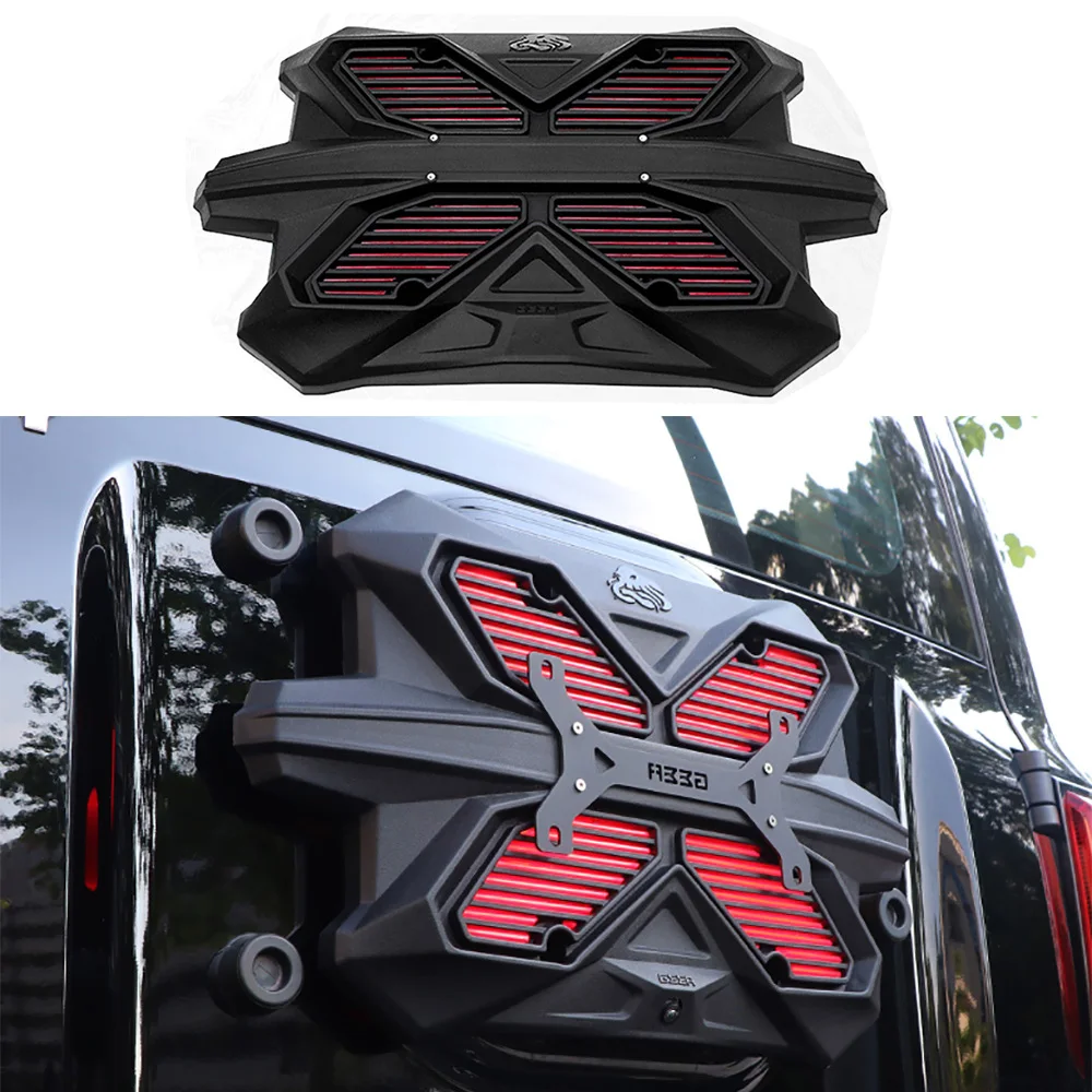 ABS Tailgate Sealing Plate With Lampshade License Plate Holder Brake Light  Equipped For Wey Tank 300 Tank300 2021 2022 2023