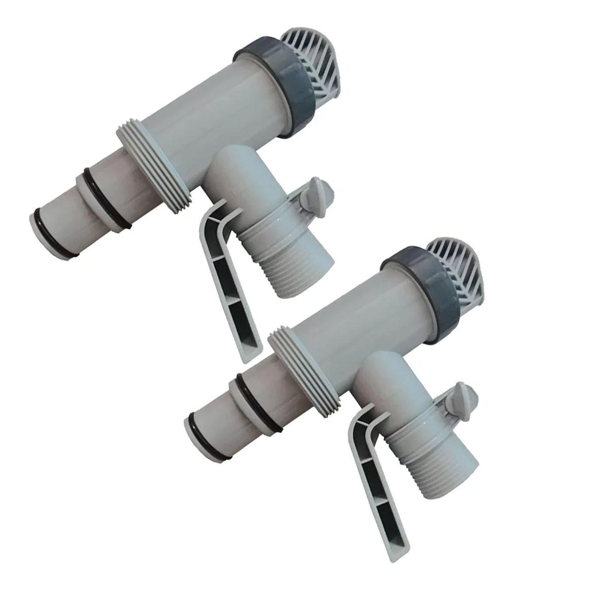 ABJZ 2 قطعة صمام المكبس البديل مع دعامات لملحقات صيانة حمام السباحة الأساسية لحمام السباحة فوق الأرض