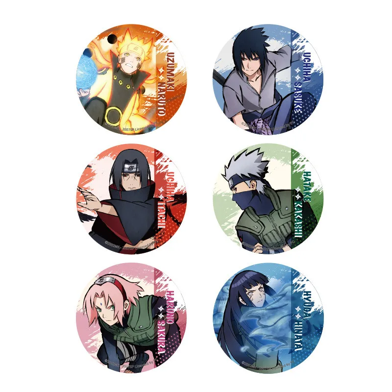 

Brdwn Naruto Uchiha Sasuke Sakura Hitana Kakashi itachi China Official Authorization Illustration style Cosplay Badge