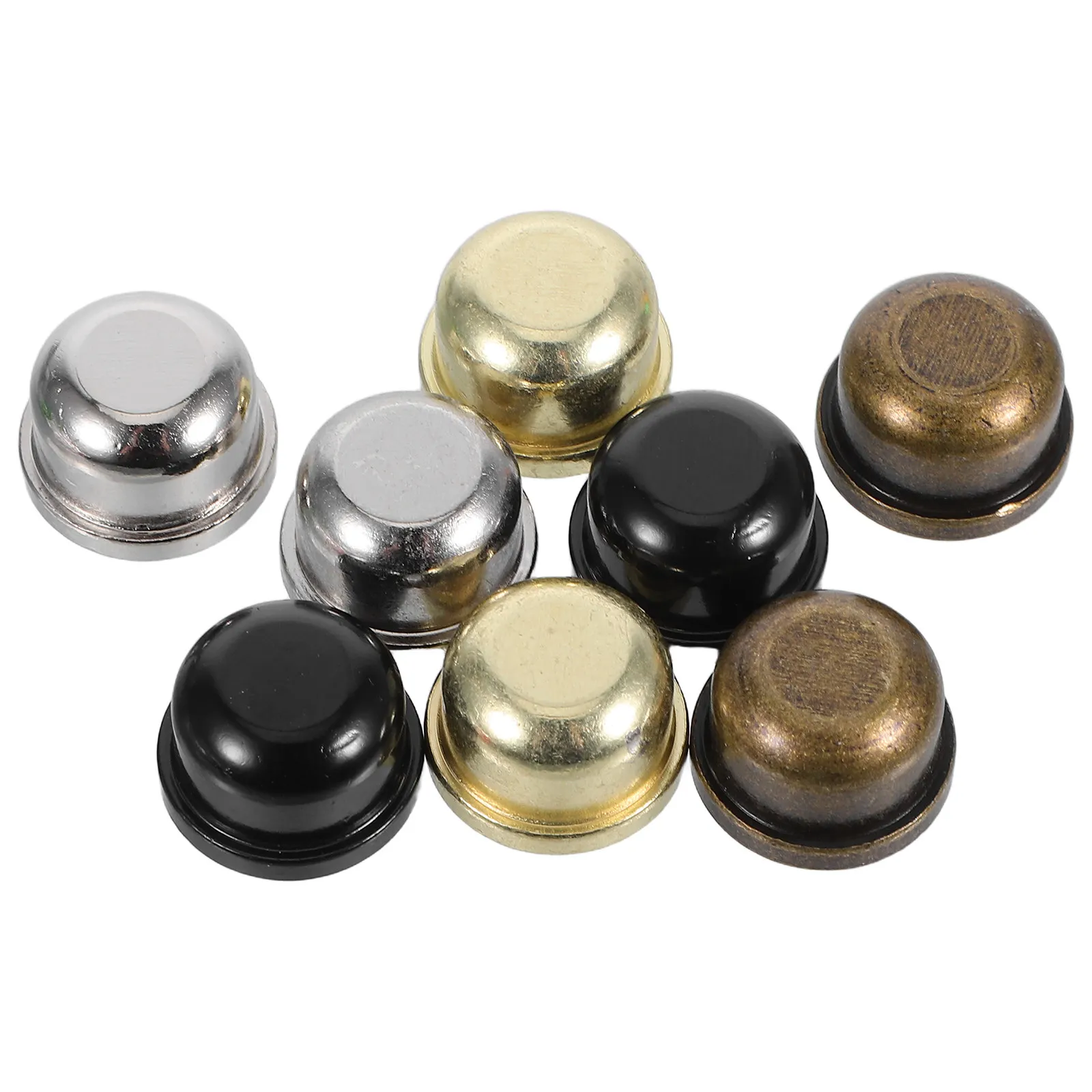 8Pcs Lamp Finial Caps Metal Screw Decorative Replacement for Table Floor Lamp Shade Bracket Holder Accessories