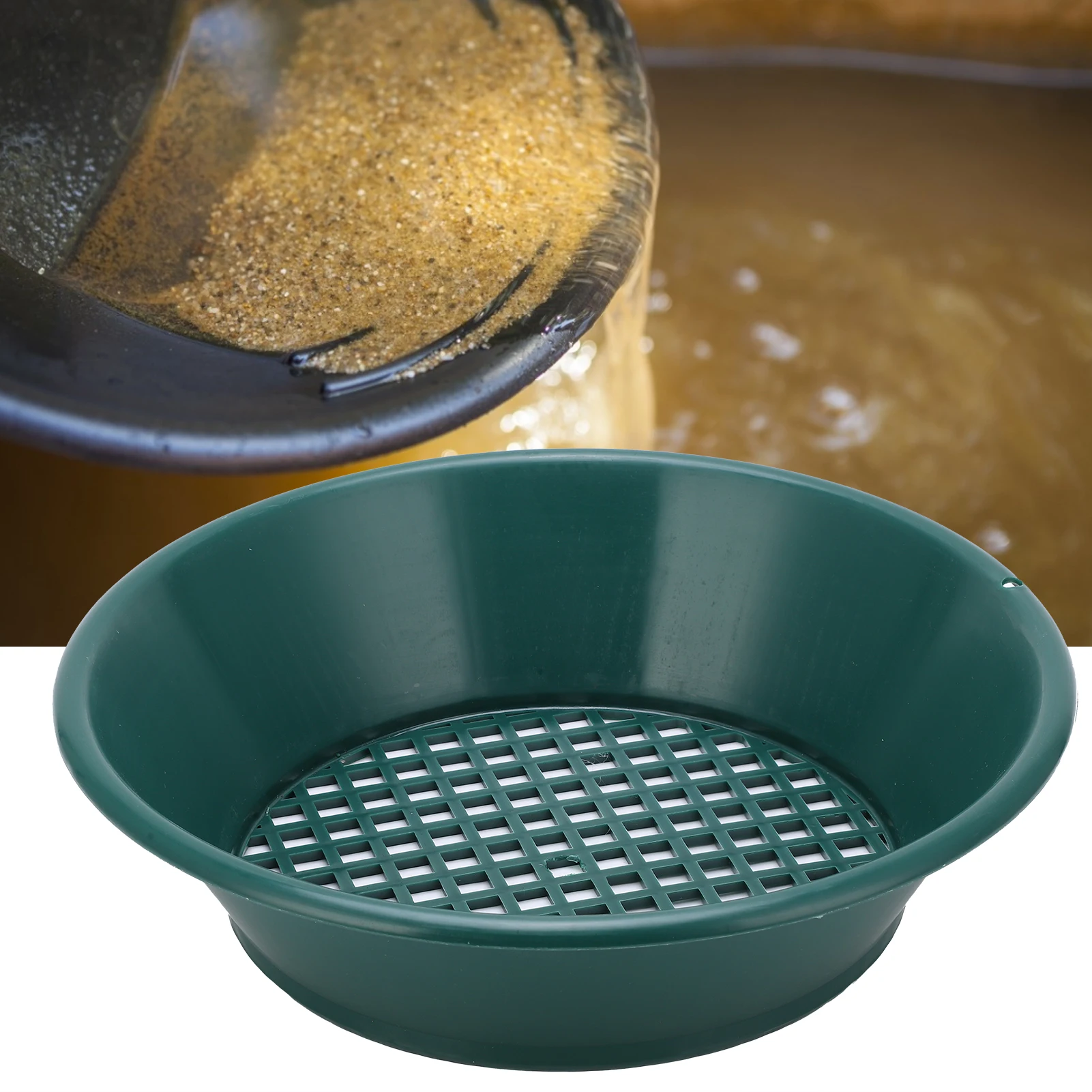 350mm 골드 팬, 골드 팬 스크린 체, 수동 금 세척 도구, 팬 광업용 금 세척 팬, 광산용 금 팬