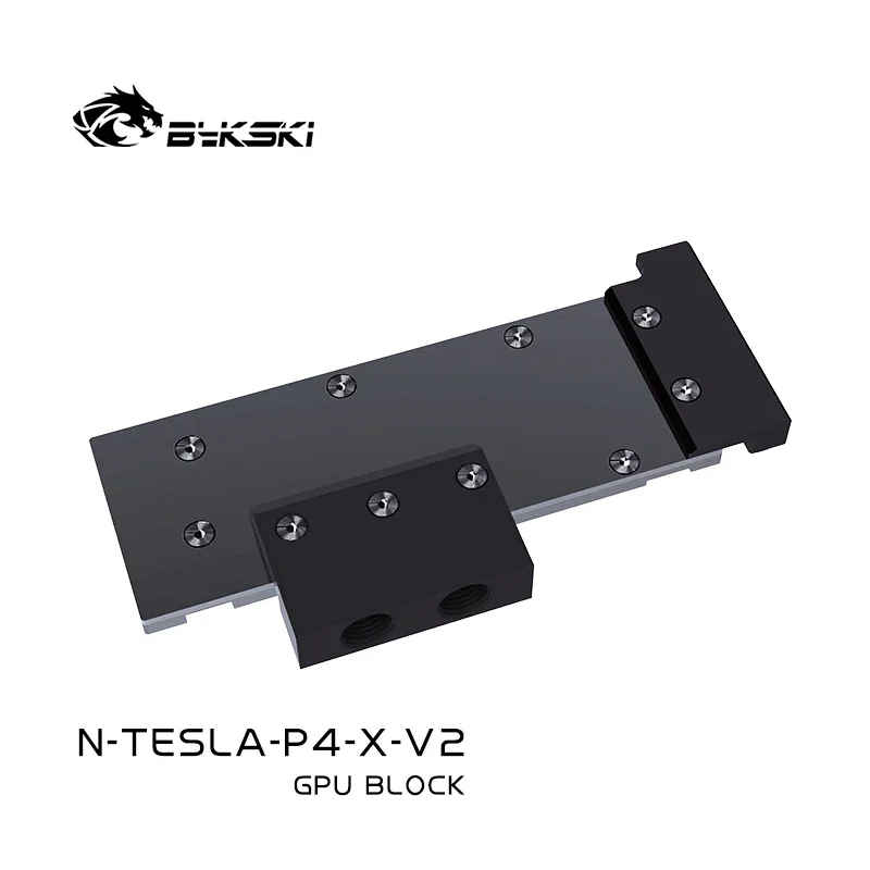 Imagem -05 - Bloco Bykski Gpu para Nvidia p4 e t4 Placa Gráfica Refrigerador de Água Almofada Térmica Backplate