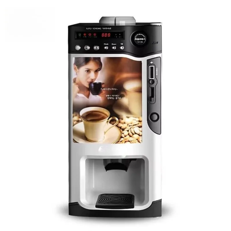 FOODLINE Park Square Coffee Vending Machine Wind Resistant Frame Anti-collision Corner Powder Storage Compartment