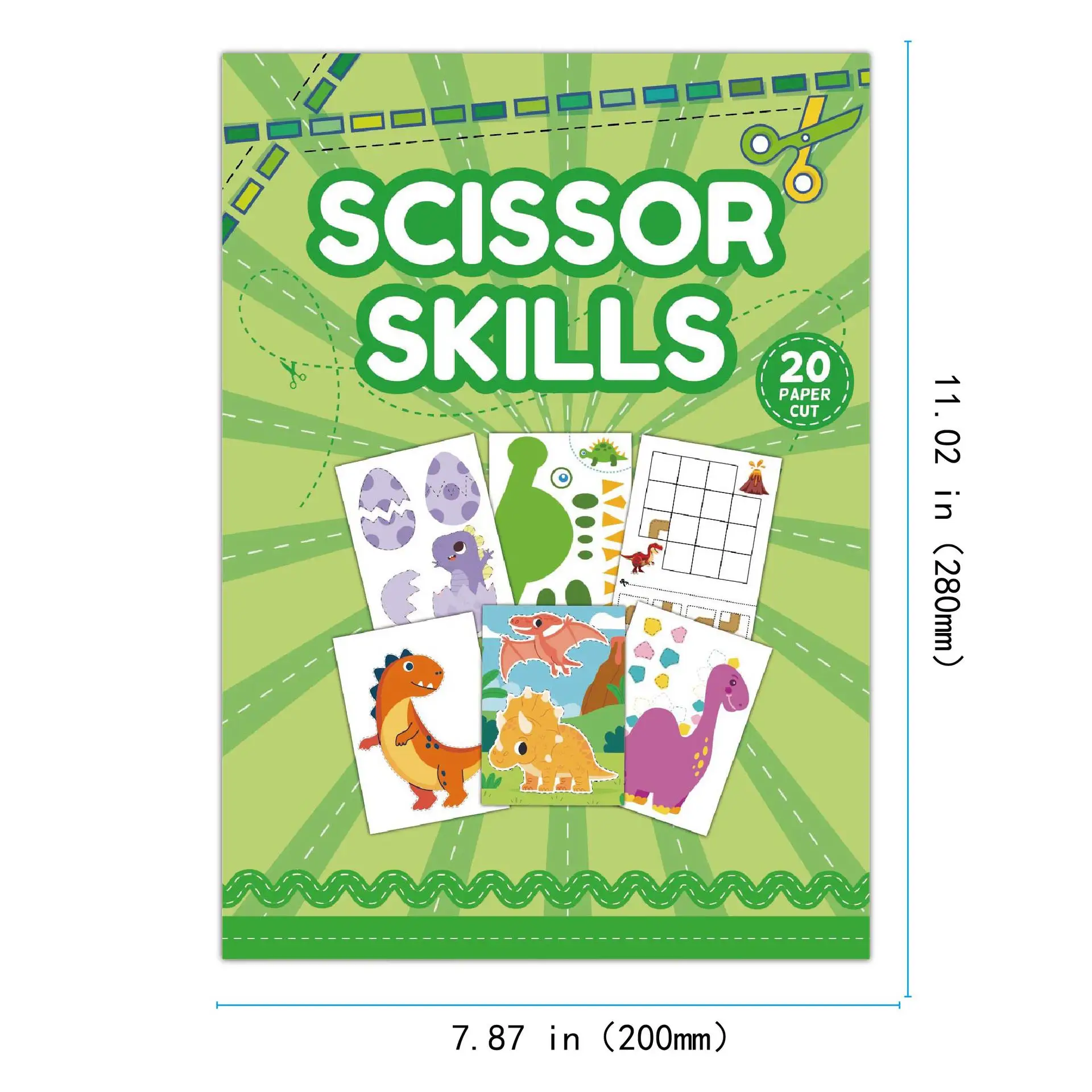 DIY-Materialien, Puzzle, Aufklärung, Papierschneidespielzeug, kreatives Geschenk, Kinder, Papierschneidebuch, Cartoon, Spaß, Kindergarten, handgefertigt