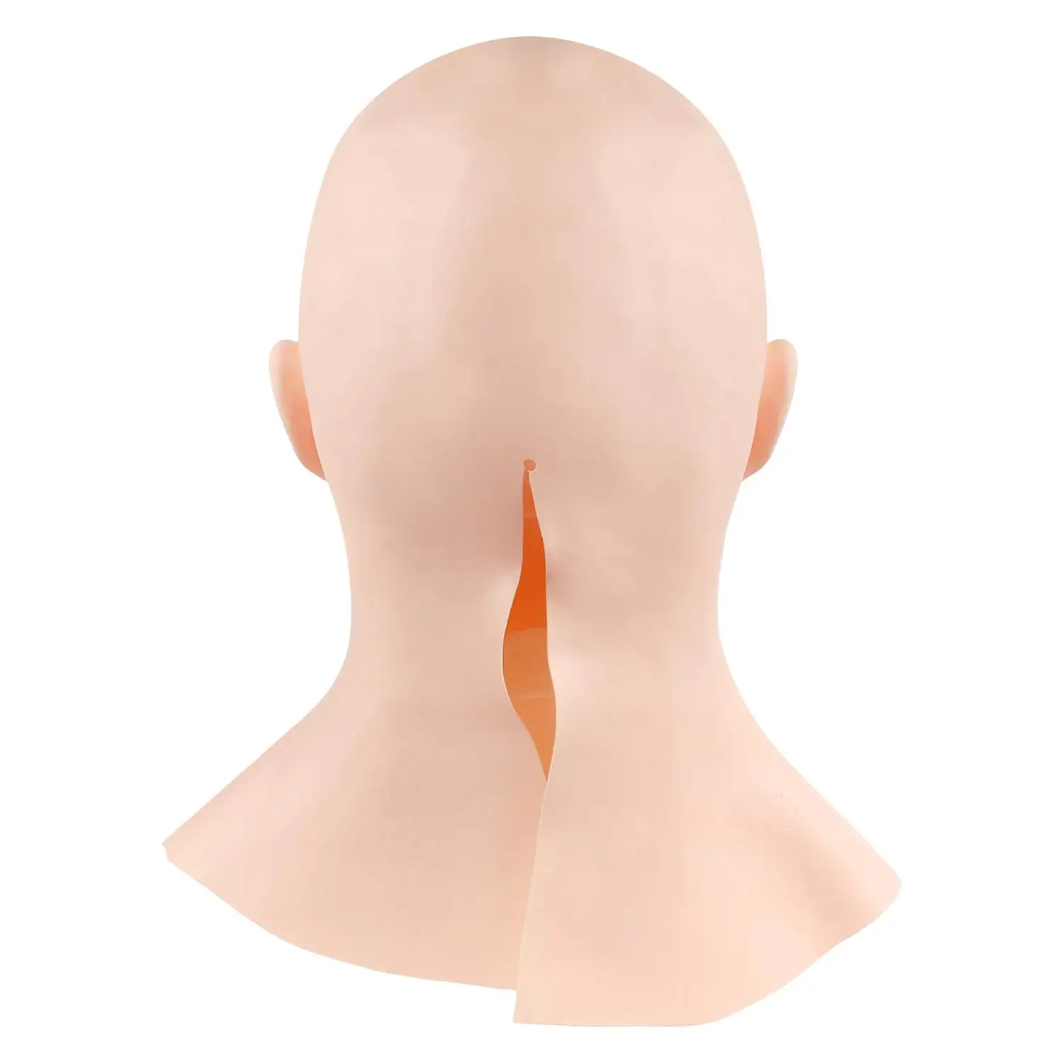 Cubierta de cabeza de látex femenina realista Cosplay Drag Queen disfraz de Halloween tocado