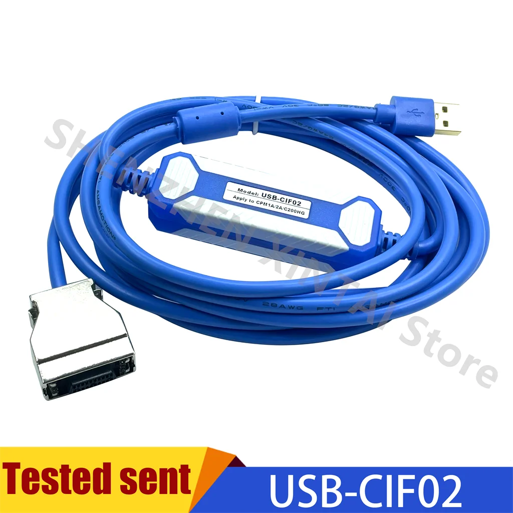 NEW USB-CIF02 Gpld-plated Programming Cable Suitable PLC Communication CPM1 CPM1A/2A CQM1 C200HS C200HX/HG/HE