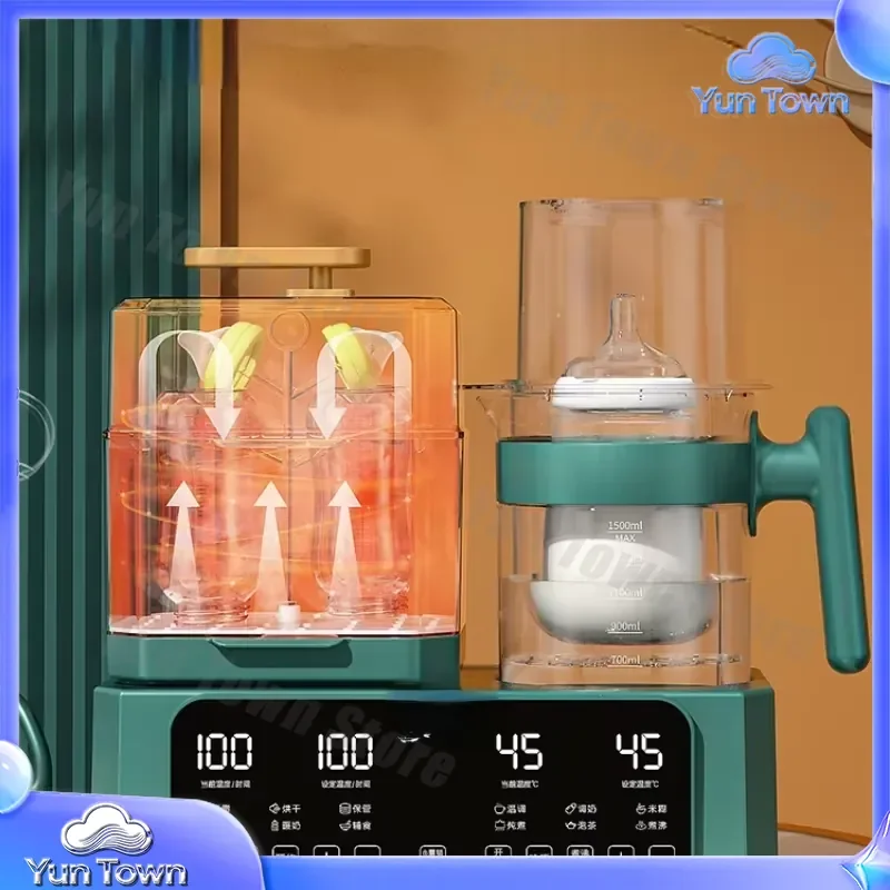 Feeding Bottle Sterilizer for Baby Bottles and Accessories Thermal Flask for Milk Warming and Mixing Two-in-One Drying and