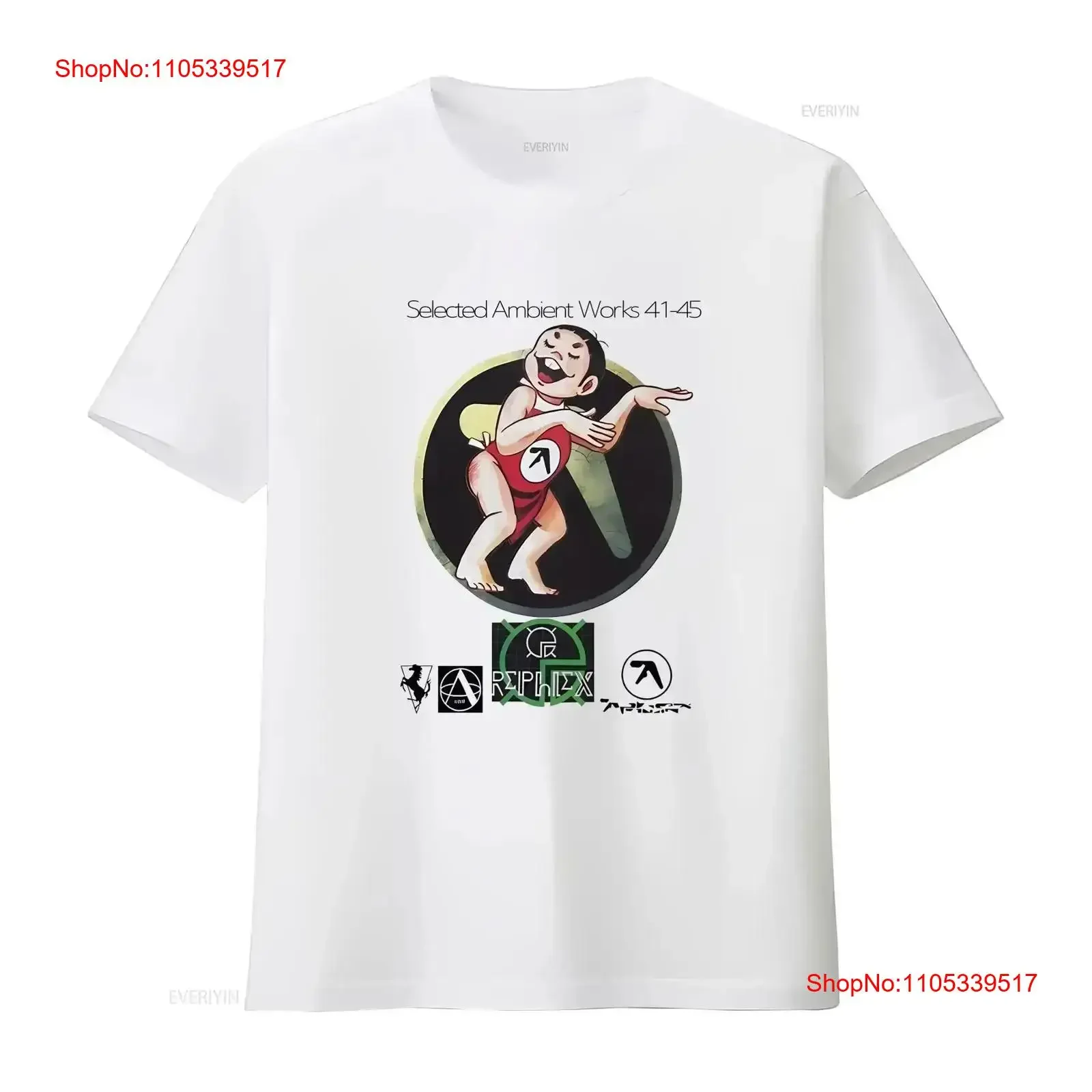 Aphex Twin Slowdive Merch For Fan T Shirt Reprint All Size LB2090 vintage Washed streetwear Slightly homme Versatile  vintage