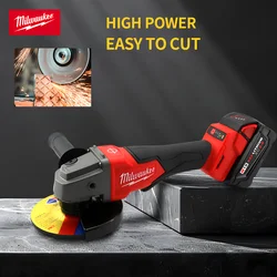 Высококачественная угловая шлифовальная машина Milwaukee M18 с литиевой батареей, перезаряжаемая мощным приводом, 8500 об/мин, высокоскоростным электроинструментом