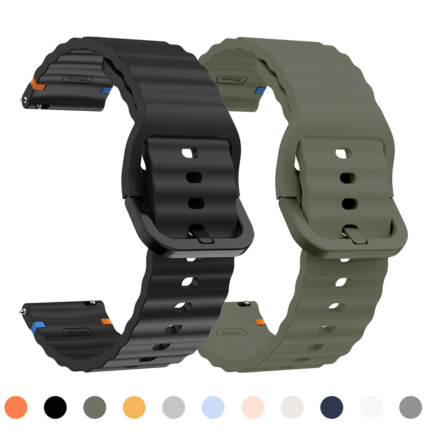 Cinturino da polso in silicone da 22 mm per Xiaomi Watch S1/S3 S1 Active S1/2 Pro cinturino per cinturino Mibro A1/A2/X1/C3