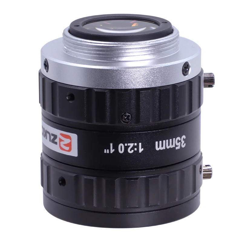 ZLKC FA ثابت البعد البؤري الكاميرا الصناعية ، القزحية اليدوية لتحديد المواقع ، آلة قياس ، عدسة الرؤية ، CCTV ، 12MP C جبل ، 35 مللي متر طول ، 1"
