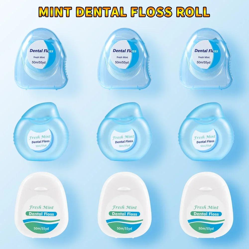 3 Stück Ultraclean Mint Zahnseide, effektive Plaque-Entfernung, Zahn- und Zahnfleischschutz, zerkleinerungsbeständig für darunter Reinigung